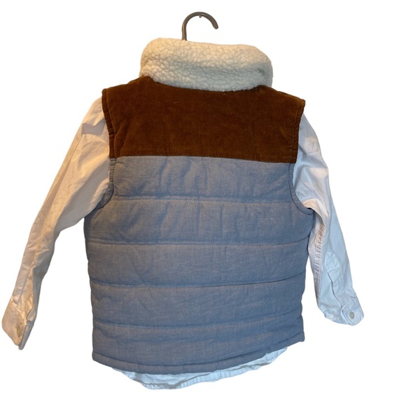 Oshkosh sleeveless vest, with a Vineyard Vines whale shirt, white button down. - Picture 2 of 2